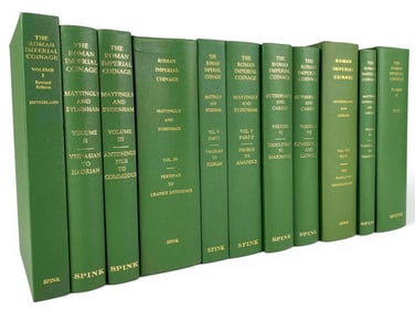 The Roman Imperial Coinage, Vols. I-X, Eleven Volumes, Spink & Son Ltd.