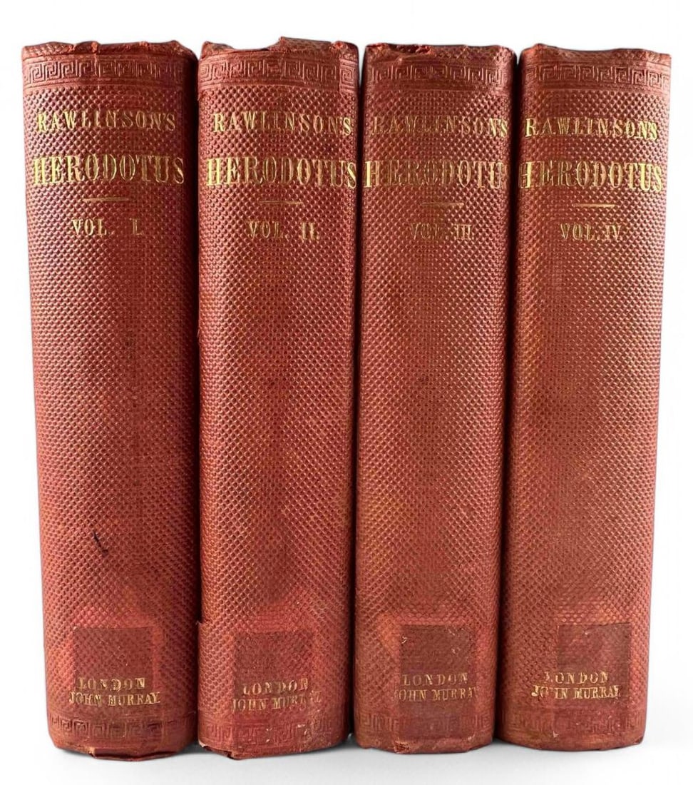 George Rawlinson, The History Of Herodotus In Four Volumes, 1858 First Edition (1 of 18)