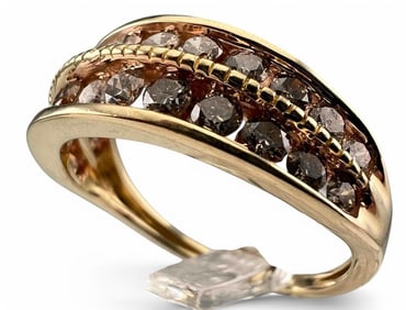 14K Yellow Gold Diamond Ring