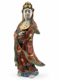 Japanese Porcelain Satsuma Guanyin Figure