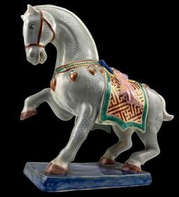Japanese Porcelain Horse Figure