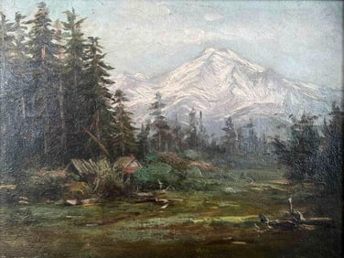 Kate Heath Maher, (American, 1859-1946), California Mountain Landscape, Oil On Canvas