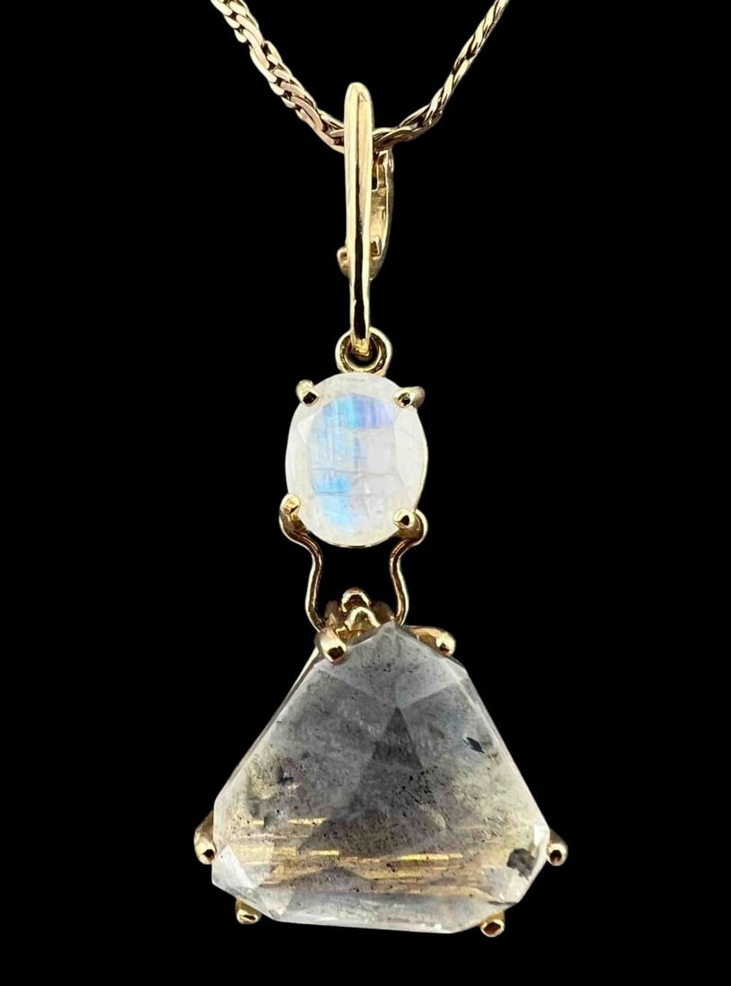 14K Labradorite Necklace (1 of 8)