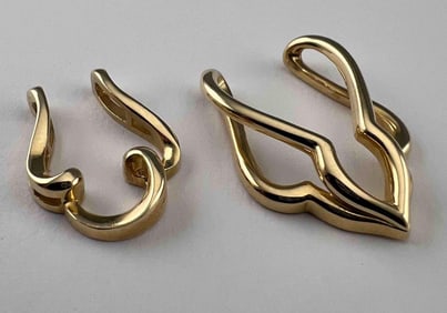 Two 14K Yellow Gold Pendants