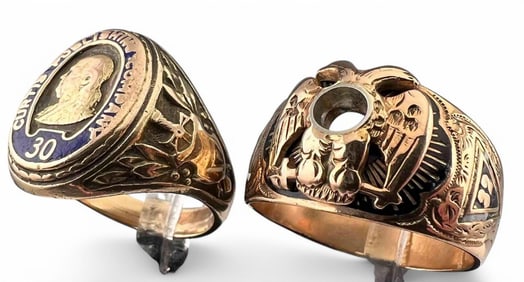 Two 10K Men's Rings