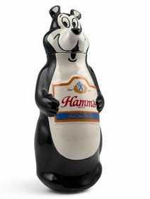 Hamm's Beer Ceramic Bear Decanter Bottle, Ceramarte