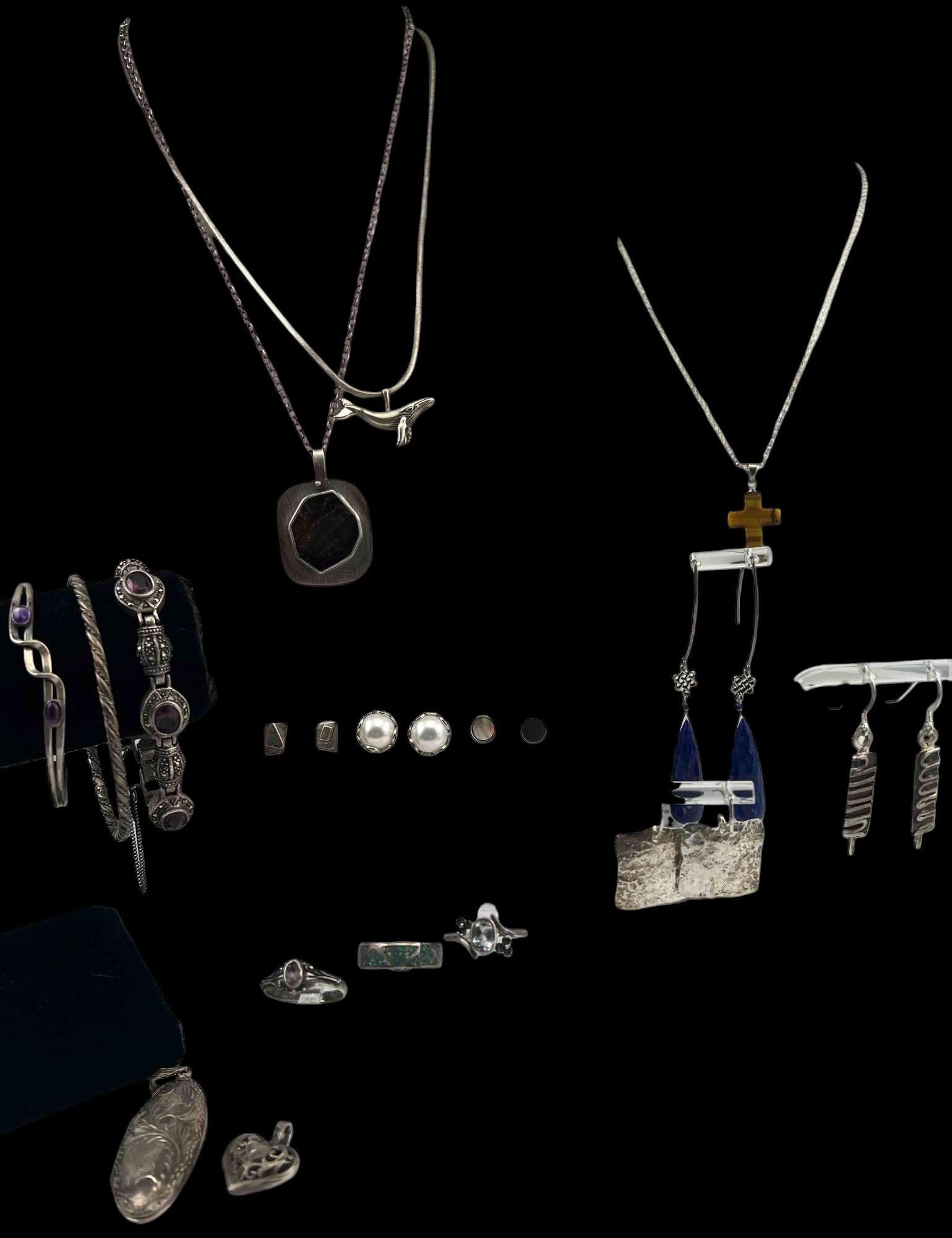 Lot Of Sterling Silver Jewelry (1 of 15)