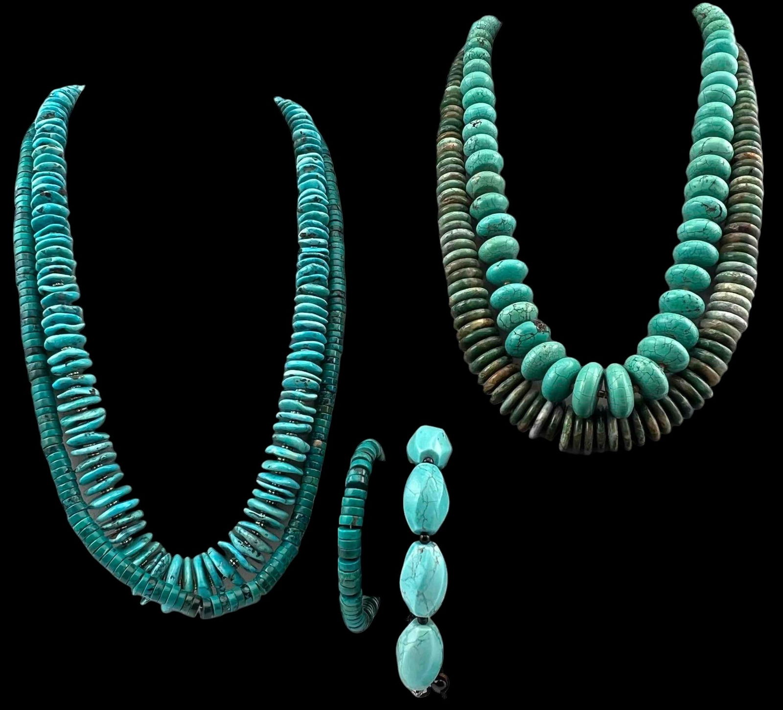 Lot Of Turquoise & Howlite Beaded Jewelry (1 of 20)