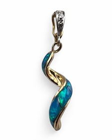 14K Opal Pendant