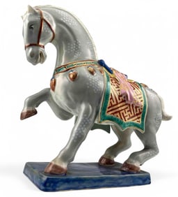 Japanese Porcelain Horse Figure