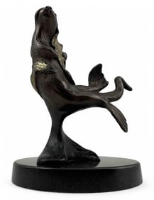 Christopher Wayne Bell (American, 1948-1998), Bronze Sea Otter Sculpture