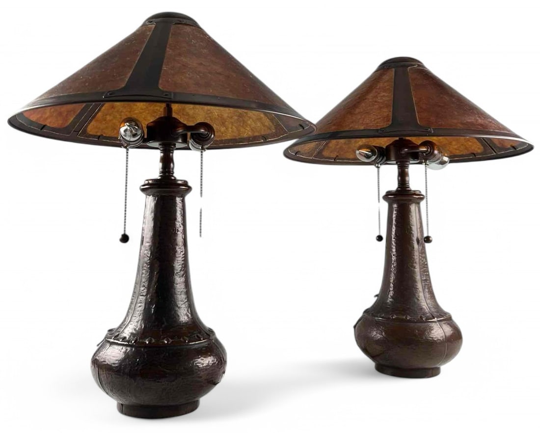 Pair Of Contemporary Mission Style Table Lamps (1 of 13)