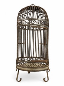 Large Iron Wire Work Birdcage