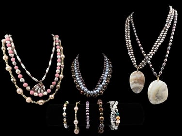 Lot Of Freshwater Pearl Jewelry