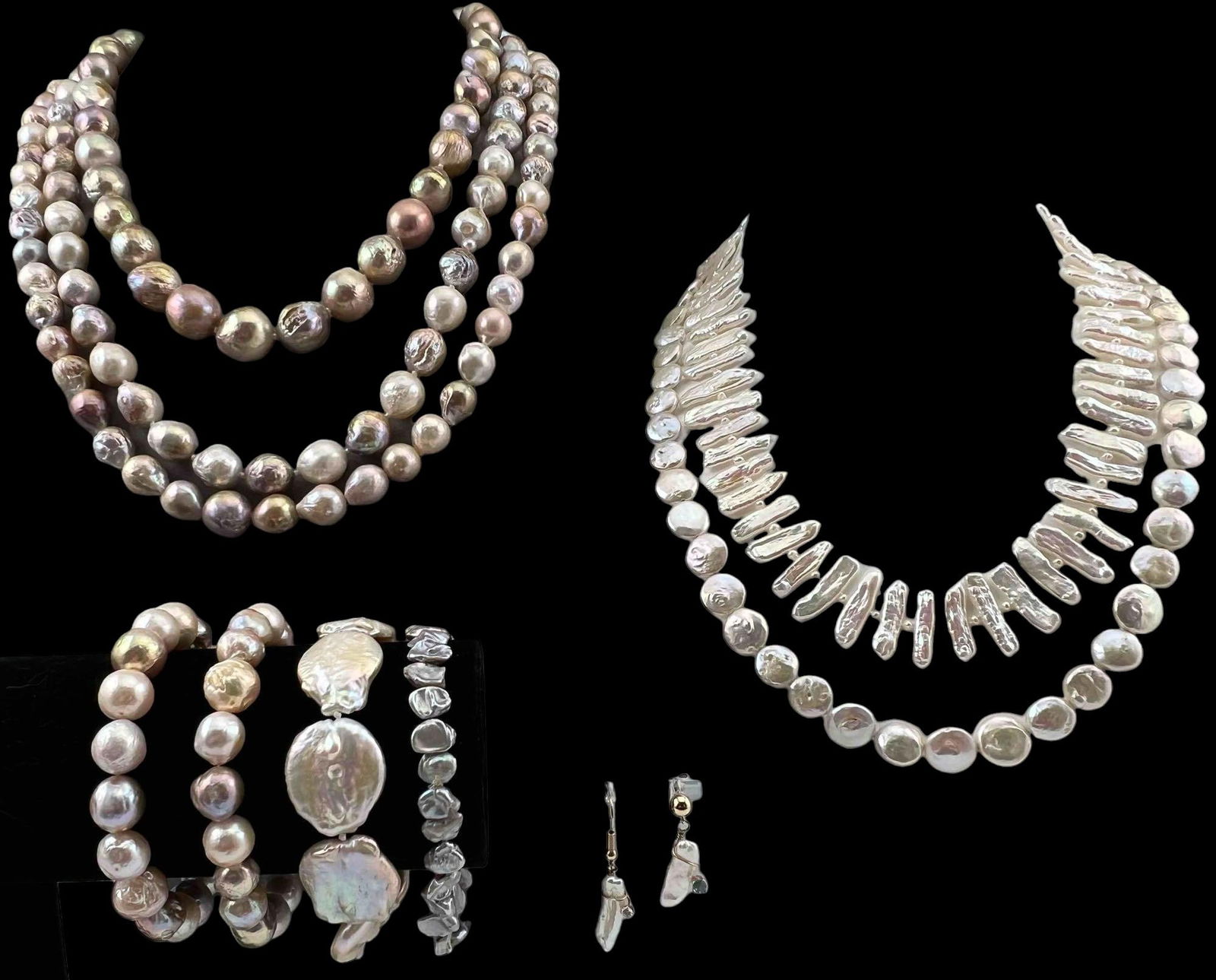 Lot Of Baroque Freshwater Pearl Jewelry (1 of 19)