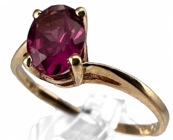 14K Pink Tourmaline Ring