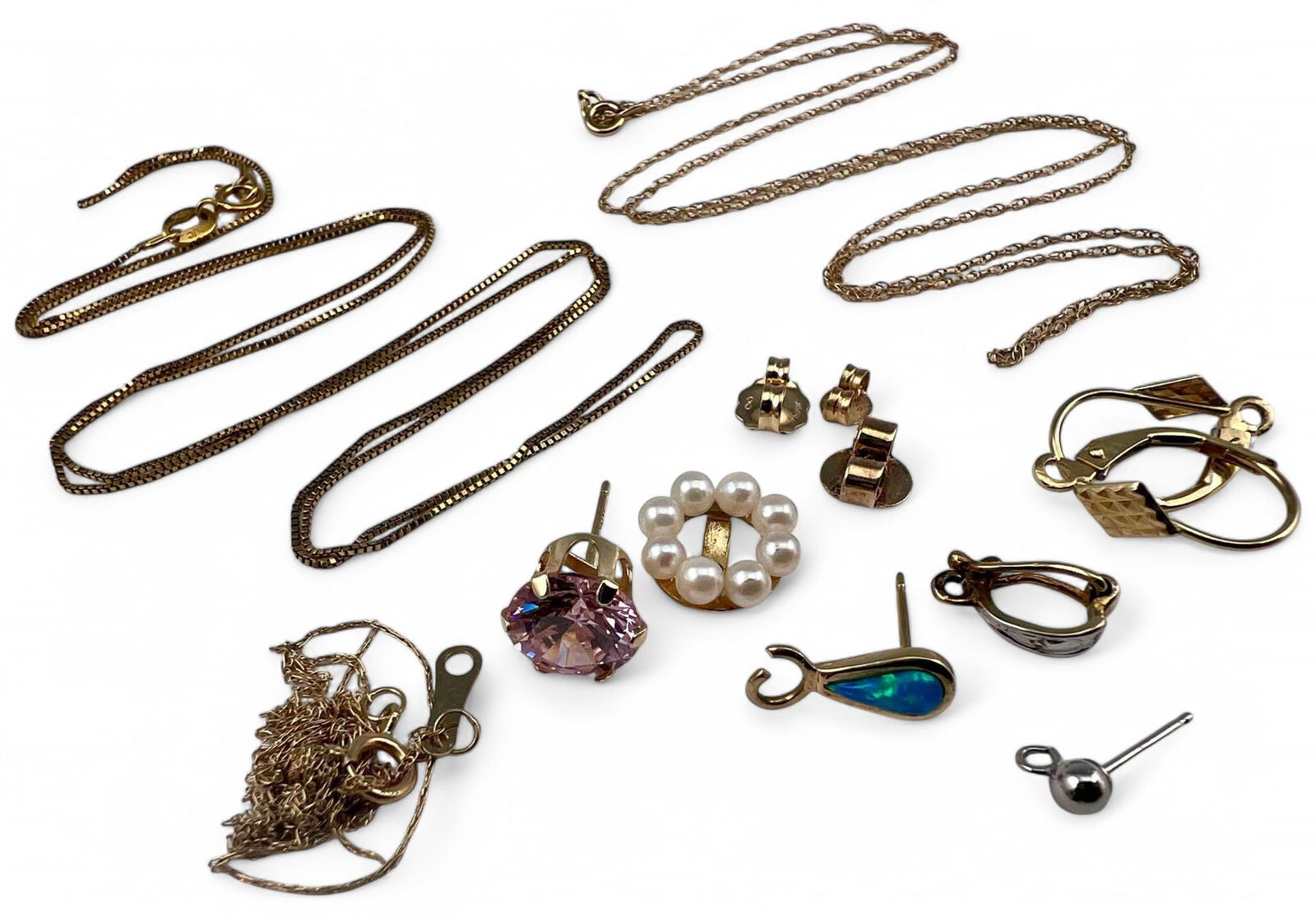 14K, 10K Scrap Gold Or Jewelry Repair Lot (1 of 11)