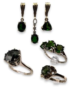 Grouping Of 14K Gem Set Jewelry