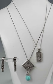10K Diamond Necklaces & Earrings
