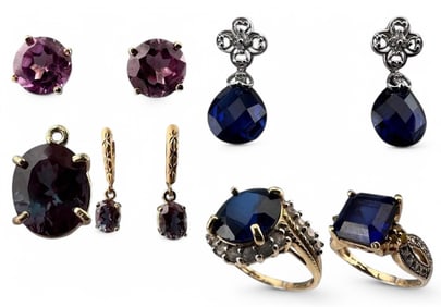 14K, 10K Sapphire Jewelry
