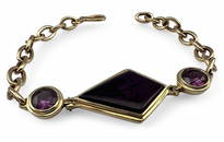 14K Purple Sapphire Bracelet