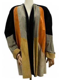 Vintage Suede Patchwork Jacket