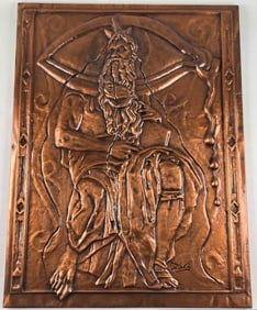 After Salvador Dali, Moses And Monotheism, Bronze Bas Relief Sculpture, Center Art Gallery