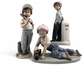 Three Lladro Porcelain Figures