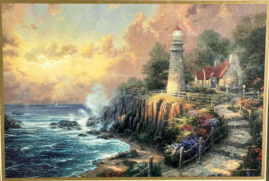 Thomas Kinkade, The Light Of Peace, Collector's Society Print (1 of 12)