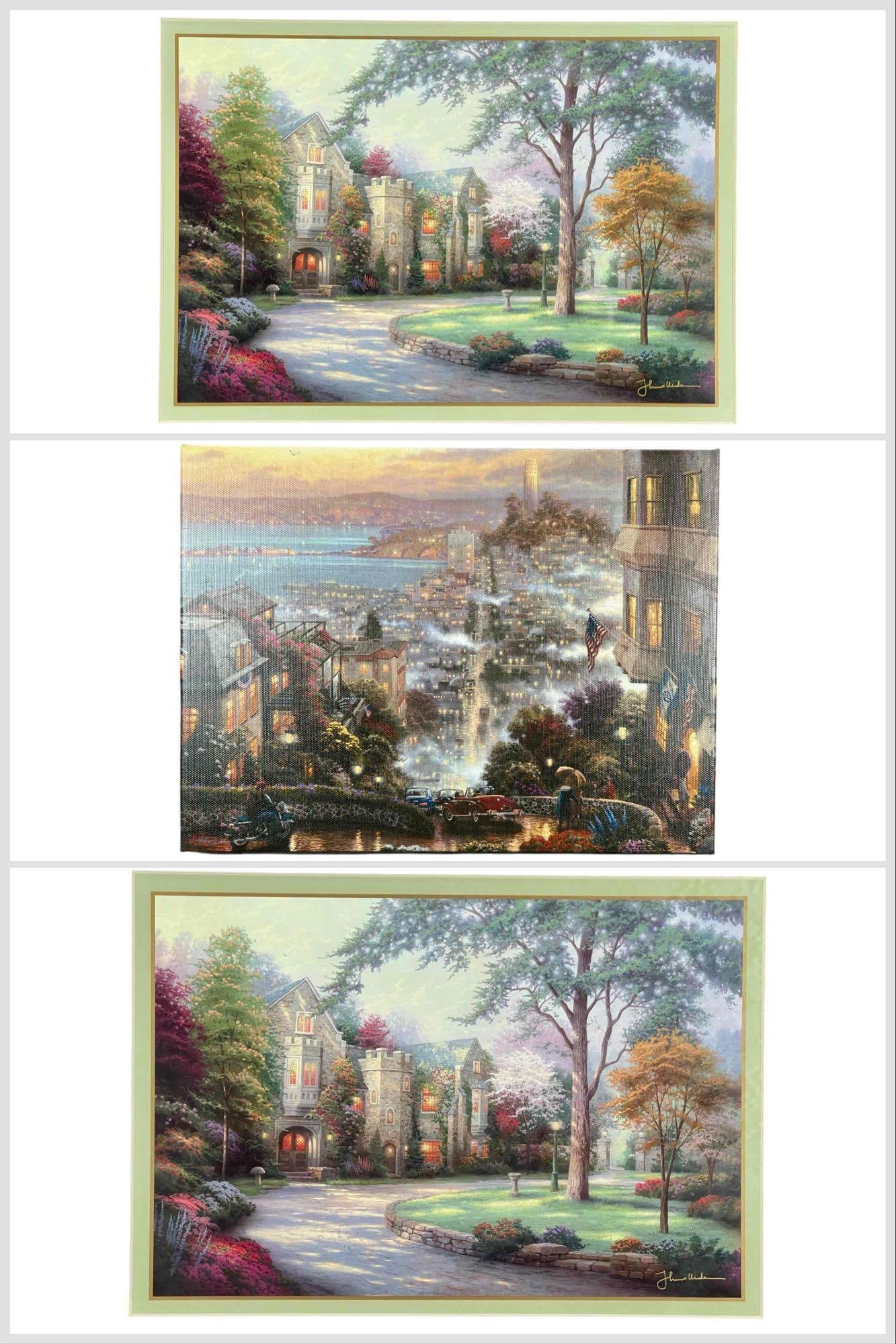 Three Thomas Kinkade, Collector's Society Prints (1 of 20)