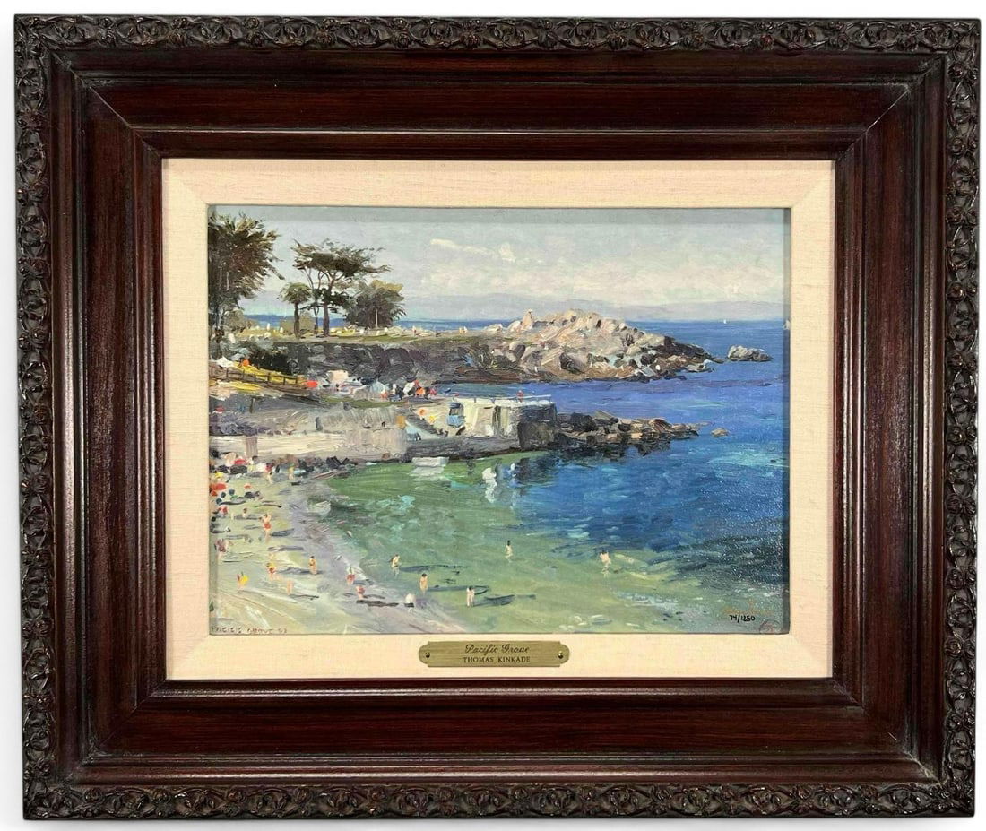 Thomas Kinkade, Pacific Grove, Hand Highlighted Canvas Lithograph (1 of 10)