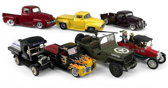 Lot Of Model Cars Including Danbury Mint WWII Jeep With Certificate