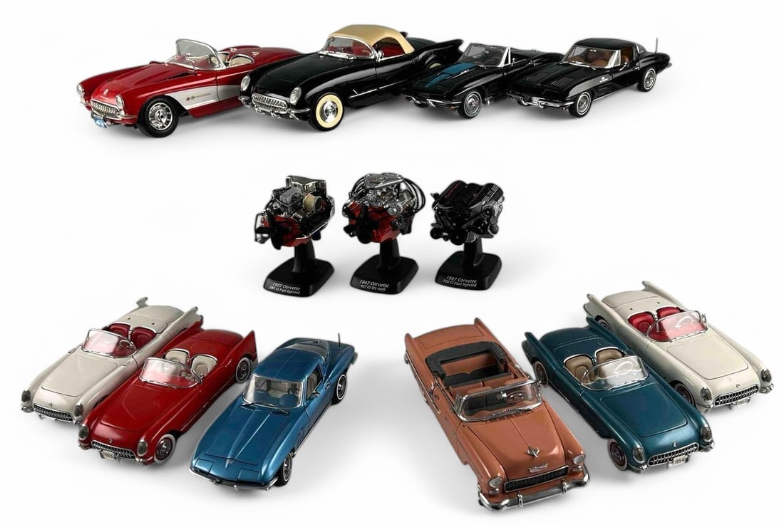 Lot Of Corvette Model Cars, Including Mira & Franklin Mint Limited Edition (1 of 14)