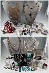 Large Lot Of Costume Jewelry
