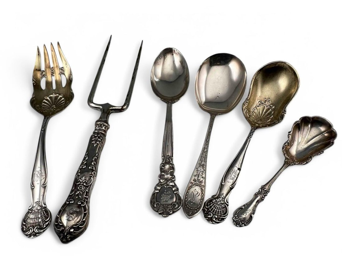 Grouping Of Sterling Silver Serving Pieces, Including Gorham, Towle (1 of 19)