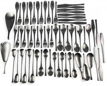 Dansk "Odin" Mid Century Modern Stainless Flatware Set, 67 Pieces (1 of 18)