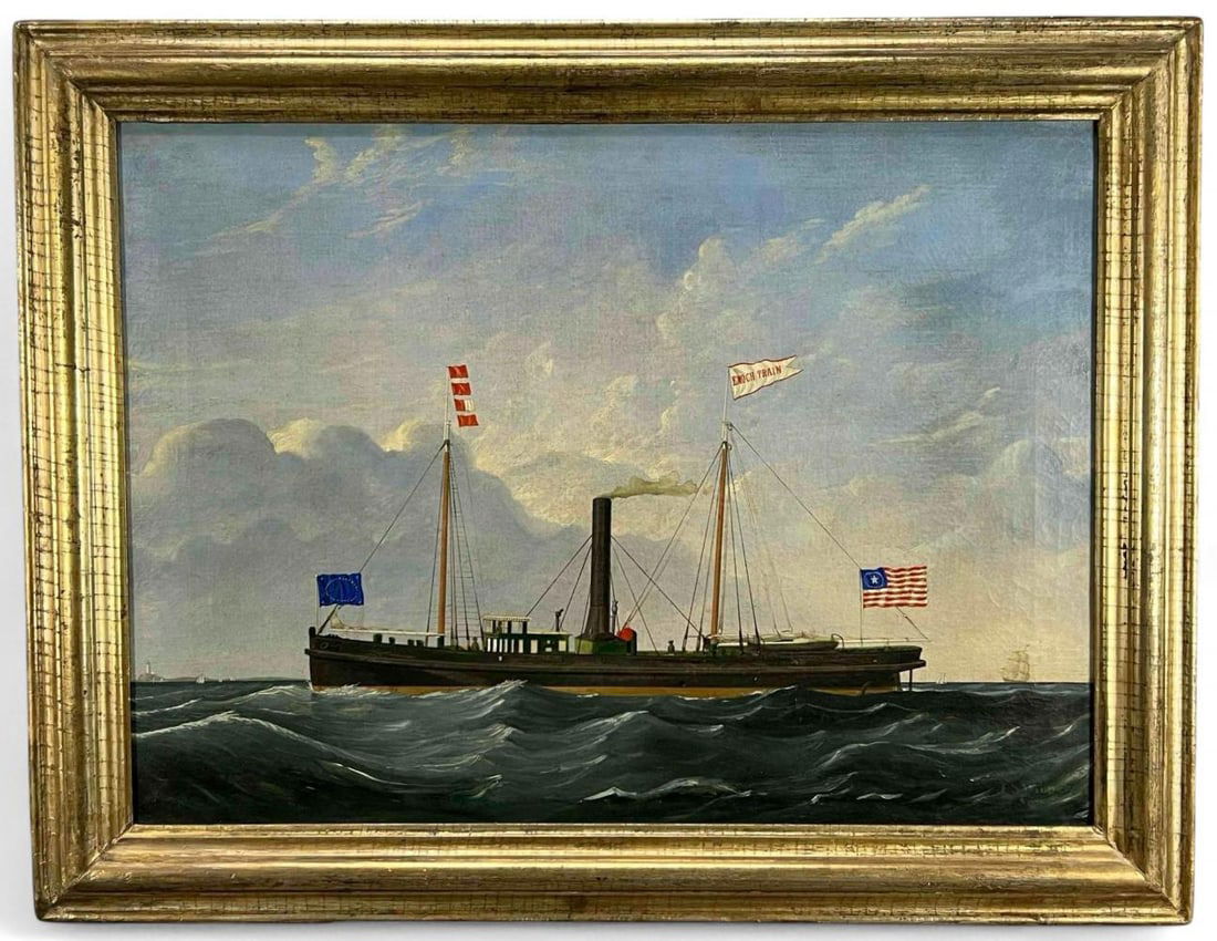 Attributed To William Pollard (American, 1801-1872), Portrait Of The Ship Enoch Train (1 of 17)