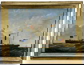 Attributed To William Pollard (American, 1801-1872), Portrait Of The Ship Enoch Train