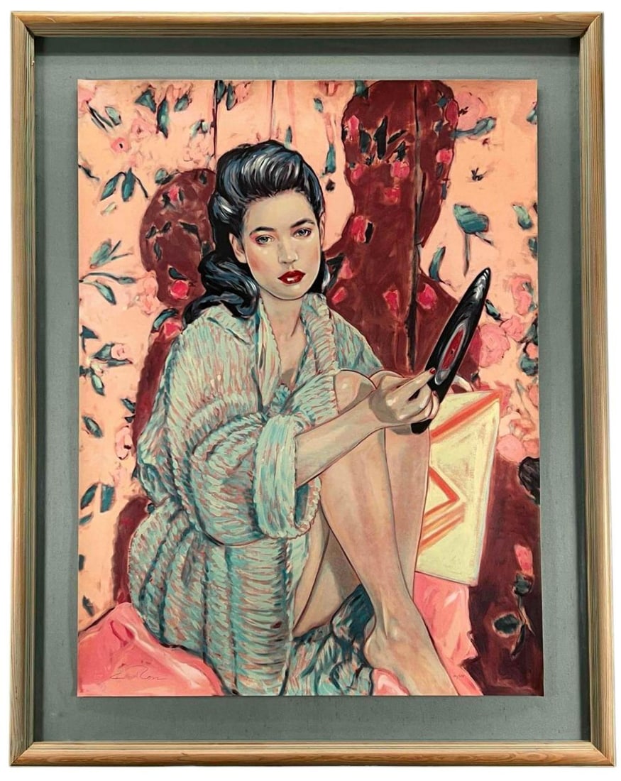 Colleen Ross (American, b. 1946), Heartbreaker, Serigraph. Notice Elvis in the Shadow (1 of 13)