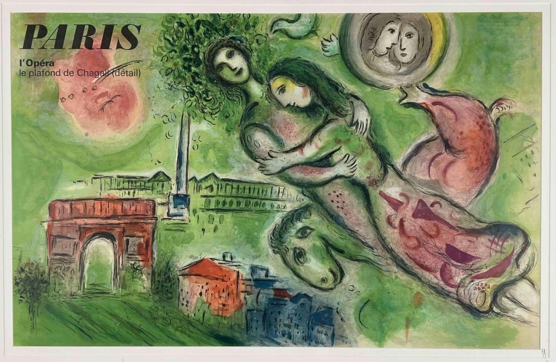 After Marc Chagall, L'Opera Le Plafond Paris Poster (1 of 13)