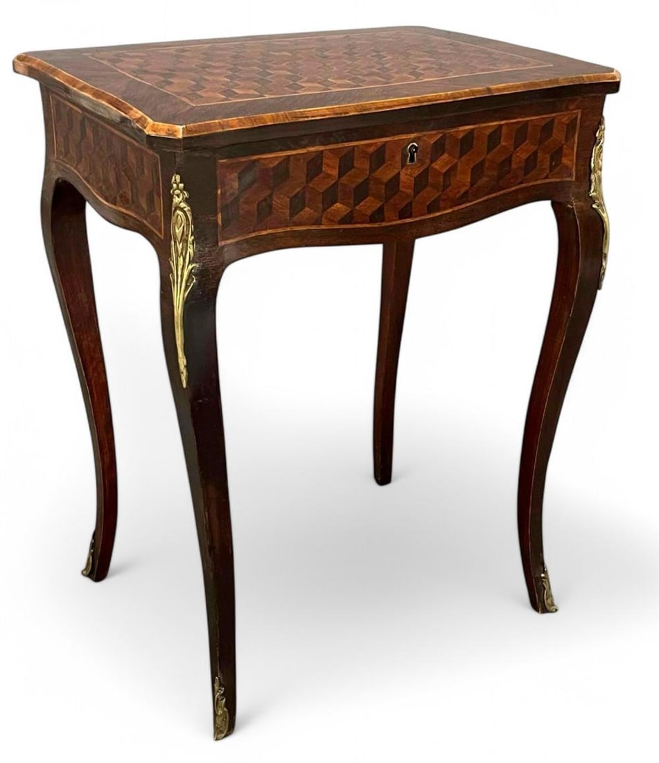 Brass Mounted Parquetry Dressing Table (1 of 20)