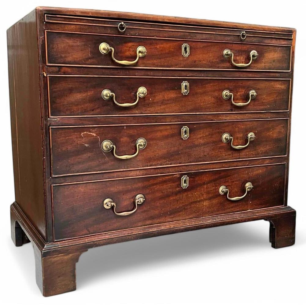 George III Mahogany Bachelor's Chest, 18th Century: George III Mahogany Bachelor's Chest, 18th Century. Approximately 36.0W x 31.5H x 20.25D in.