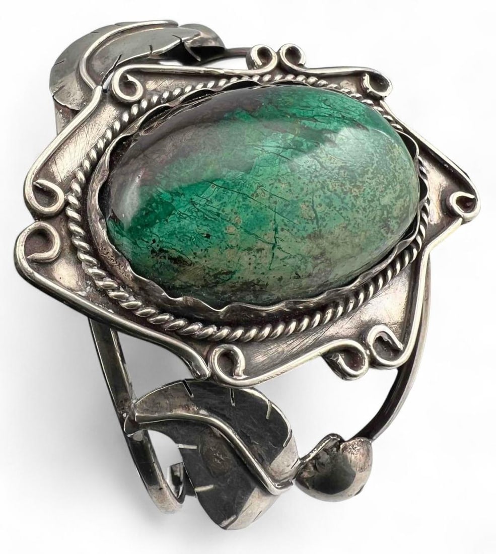 Mexican Sterling Silver Cuff Bracelet (1 of 6)