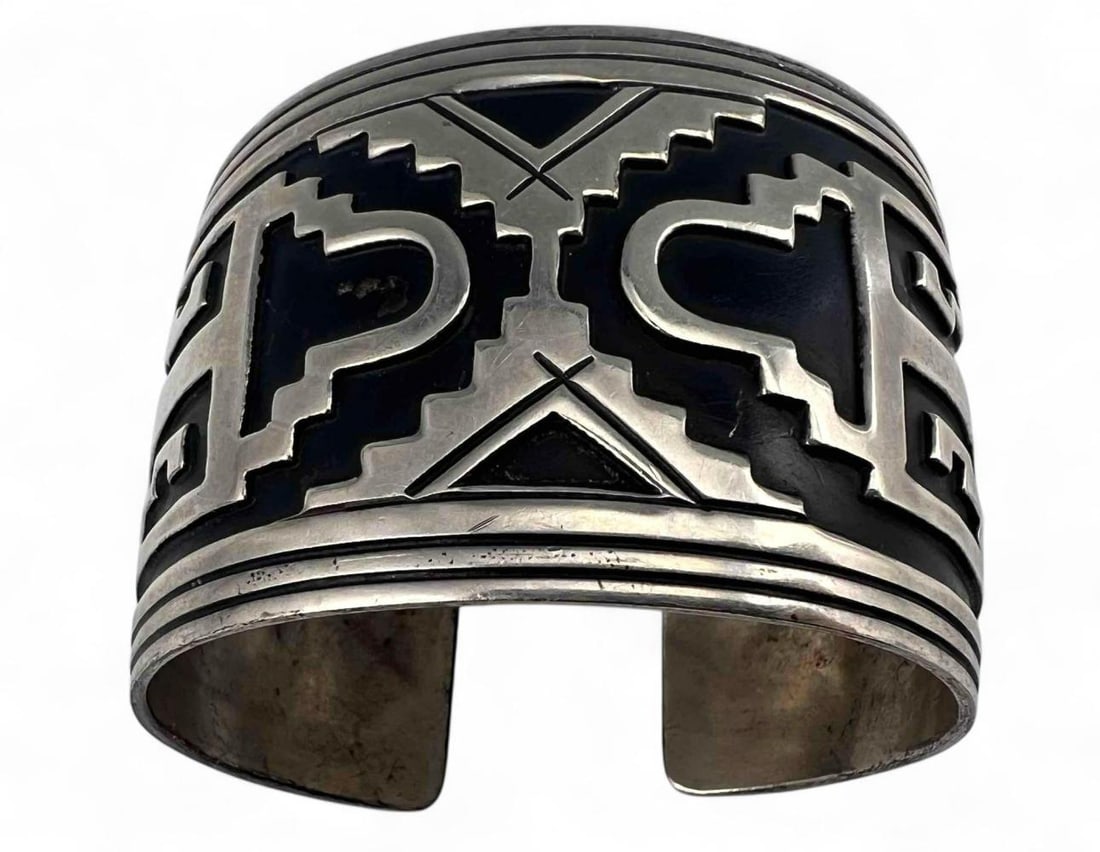 Vintage Hopi Sterling Silver Cuff Bracelet (1 of 7)