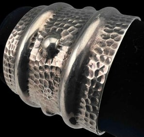Vintage Taxco Sterling Silver Cuff Bracelet