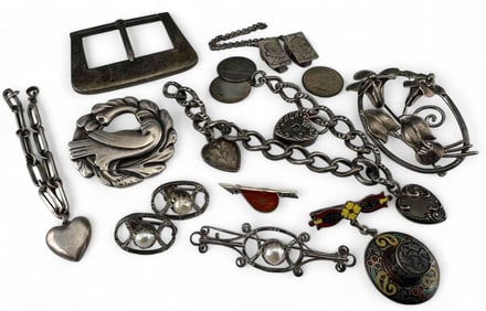 Lot Of Vintage Sterling Silver Jewelry