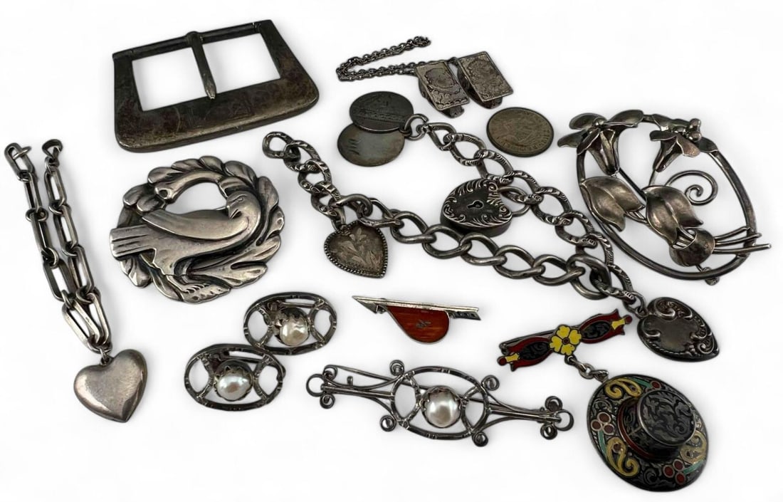 Lot Of Vintage Sterling Silver Jewelry (1 of 20)