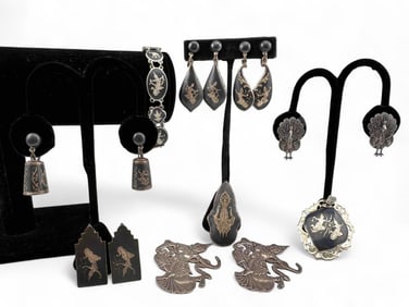 Lot Of Siam Silver Jewelry