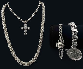 Sterling Silver Necklaces & Charm Bracelets