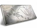 Silver Cigarette Case With Etched Bamboo Motif